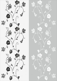 Leaf Vine Plant Sandblast Pattern Free Vector Designs Cnc Free Vectors For All Machines Cutting Laser Router