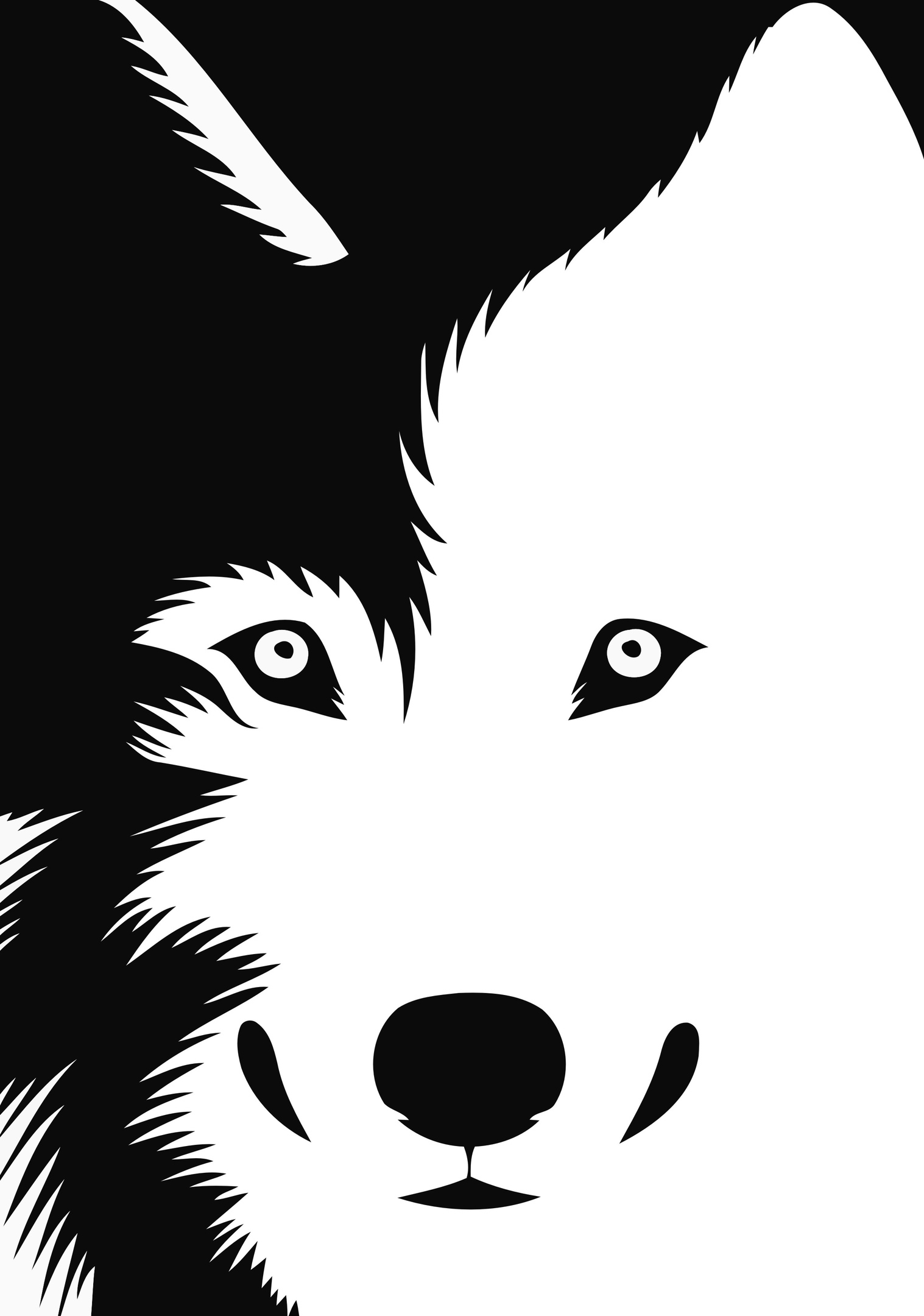 Dog Sticker Stencil Black and White Free Vector Designs CNC Free
