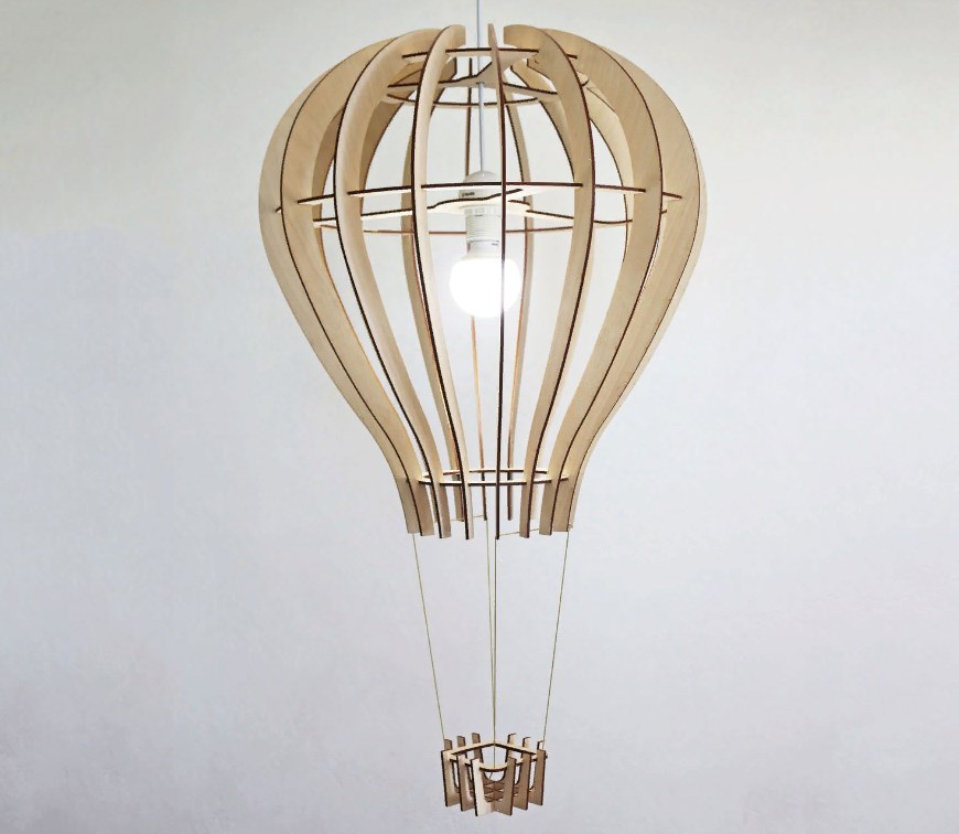 Download Laser Cut Balloon Design Ceiling Lamp Template Free Vector ...