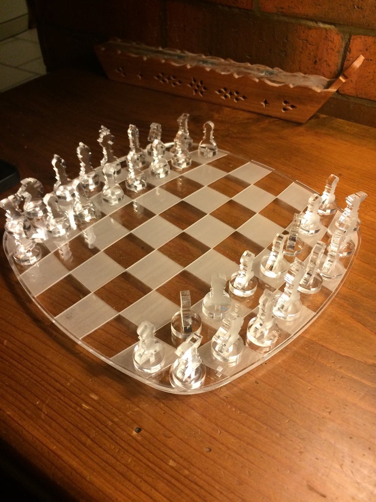Laser Cut Chess Game Acrylic 5mm Free Vector - Designs CNC Free Vectors