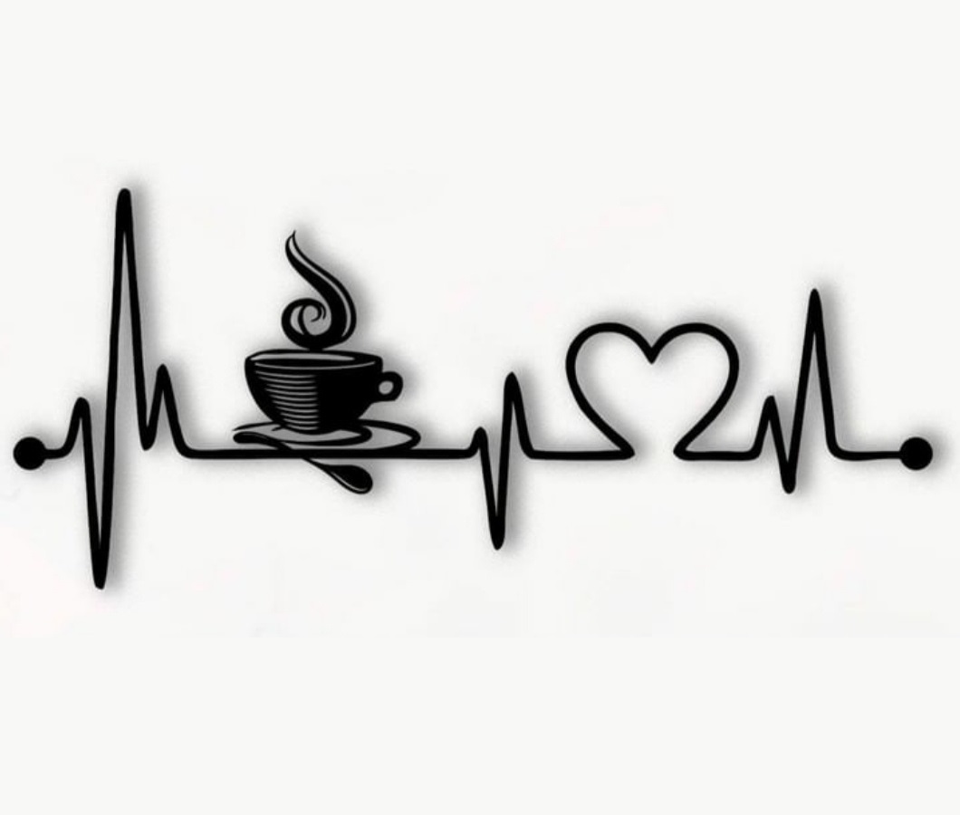Download Laser Cut Coffee Heartbeat Lifeline Wall Art Free Vector ...