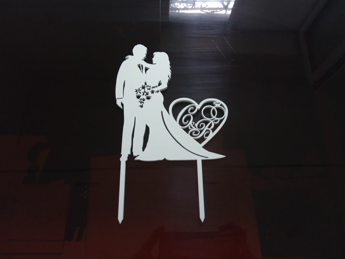 Download Laser Cut Personalized Custom Wedding Cake Topper Free ...