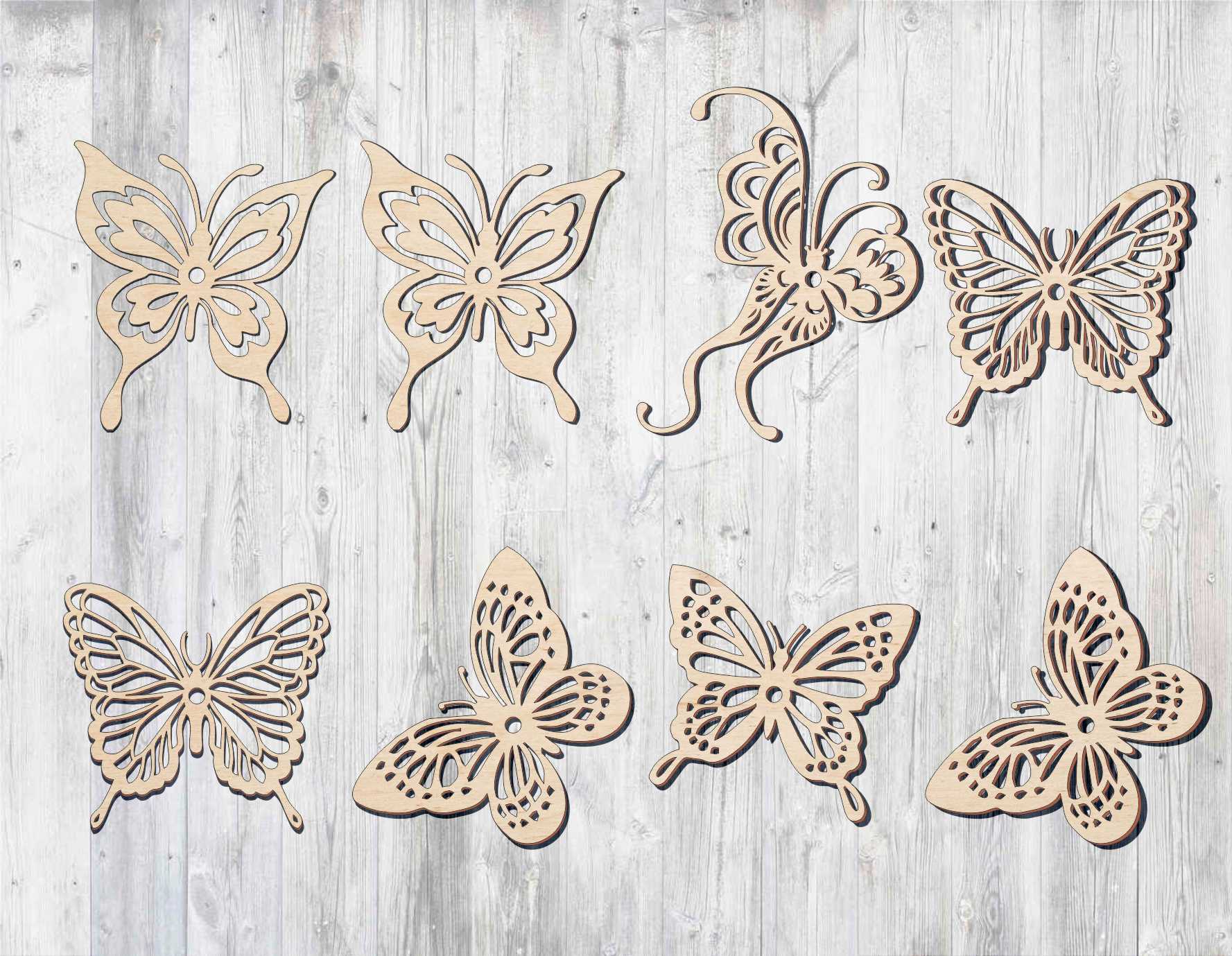 Download Laser Cut Wooden Butterfly Cut Outs Free Vector - Designs ...