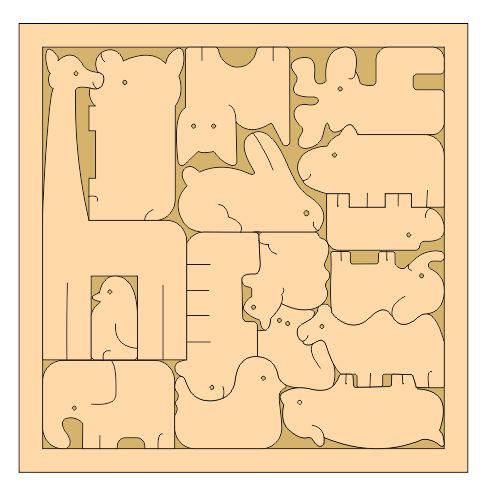 Download Laser Cut Creative Animal Jigsaw Puzzle Game For Kids Free Vector - Designs CNC Free Vectors For ...