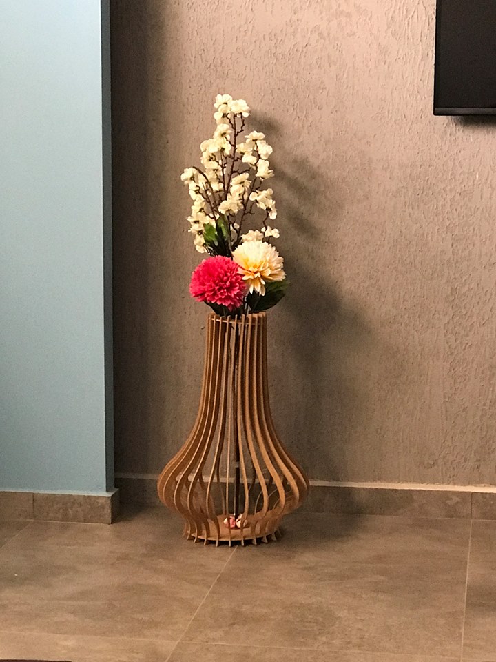 Laser Cut Vase Flower Stand DXF File - Designs CNC Free Vectors For All